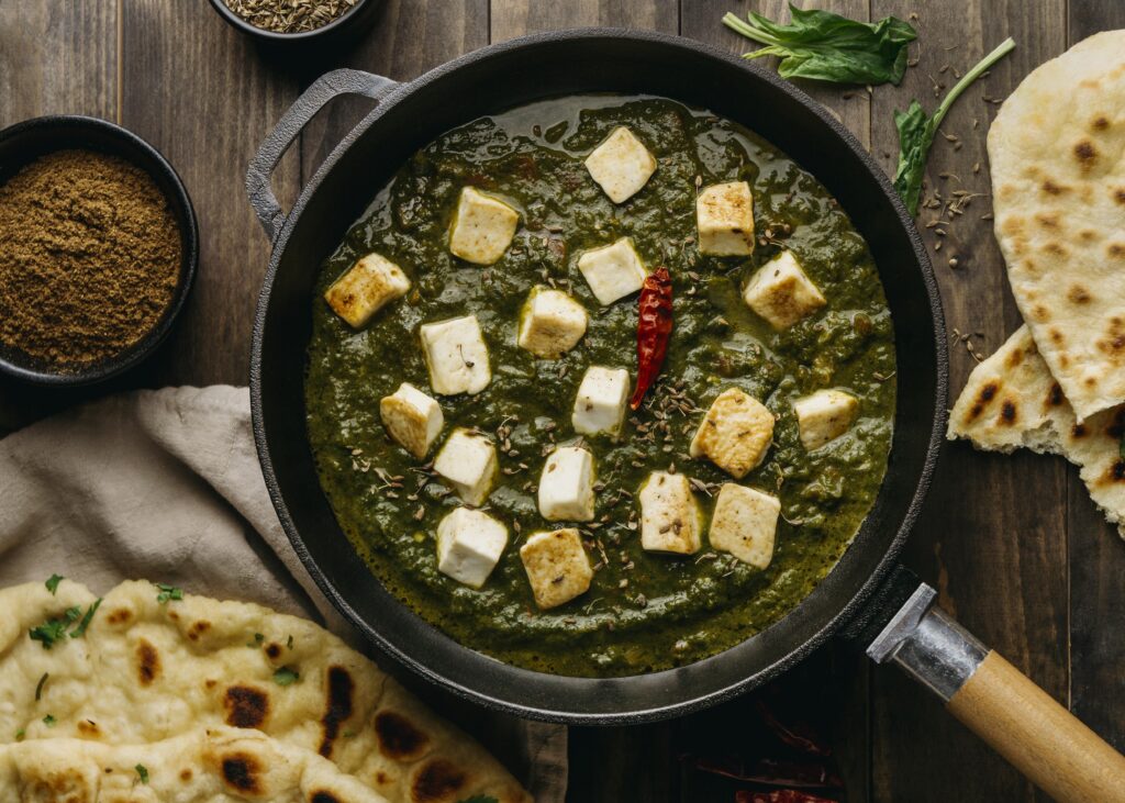 Tandoori Bliss (Adelaide) Serves Delicious Palak Paneer Prepared with Authentic Spices and Fresh Vegetables.
